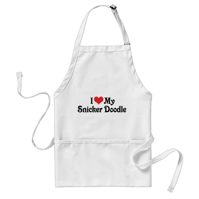 I Love My Snicker Doodle Standard Apron (Front)
