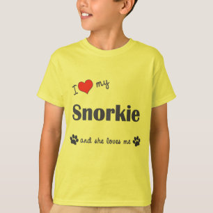 I Love My Snorkie (Female Dog) T-Shirt