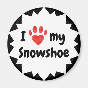 I Love My Snowshoe Cat Magnet