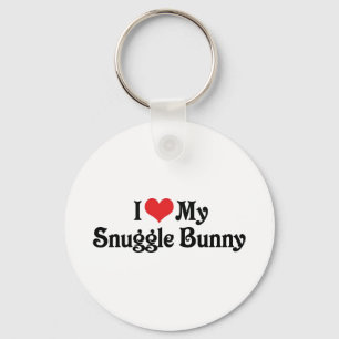 I Love My Snuggle Bunny Key Ring