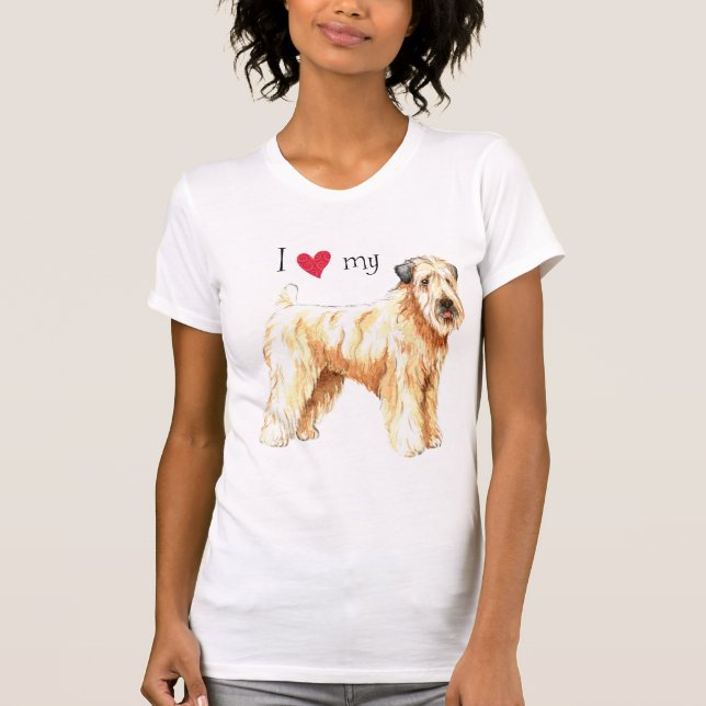 I Love my Soft Coated Wheaten Terrier T-Shirt (Front)