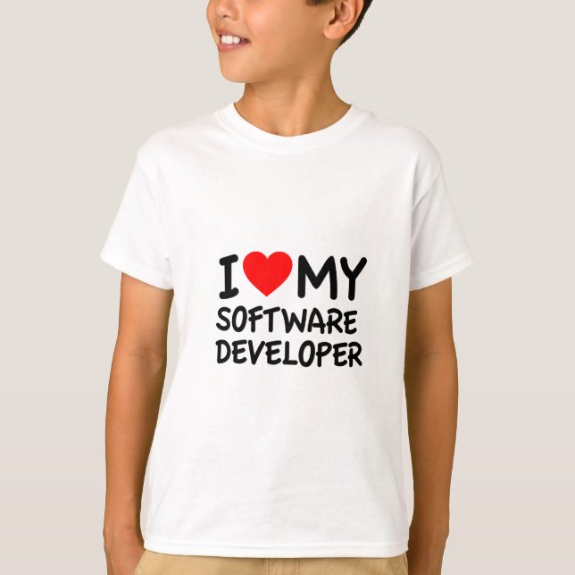 I love my Software Developer T-Shirt (Front)