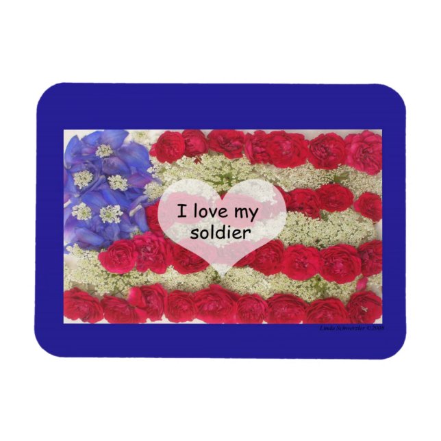 I Love My Soldier Magnet (Horizontal)