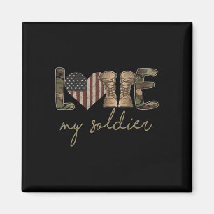 I Love My Soldier Military Army Wife Usa Camour Fl Magnet