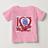 I Love My Soldier red heart - photo