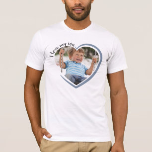 I Love My Son Heart Photo T-Shirt
