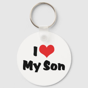 I Love My Son Keychain