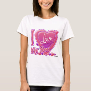 I Love My Son pink/purple - heart T-Shirt
