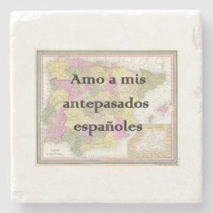 I Love My Spanish Ancestors   Custom Coasters