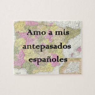 I love My Spanish Ancestors Custom Puzzle