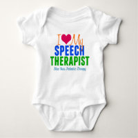 I Love My Speech Therapist Cute Custom SLP