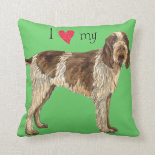 I Love my Spinone Italiano Cushion