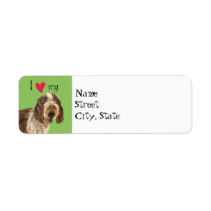 I Love my Spinone Italiano Return Address Label