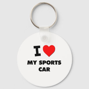 I love My Sports Car Key Ring