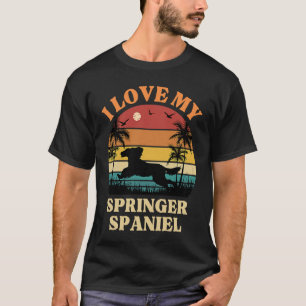 I Love my Springer Spaniel  Dog  Cute Springer Spa T-Shirt