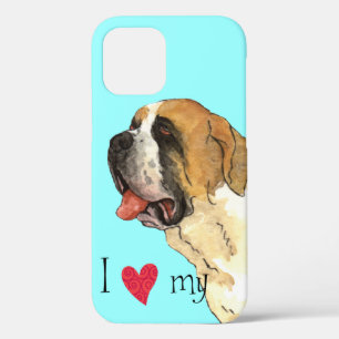I Love my St. Bernard iPhone 12 Case