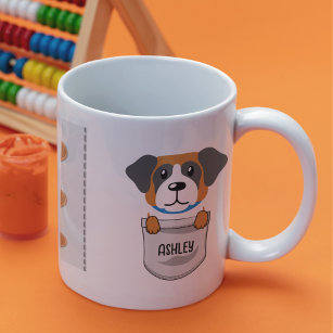 I Love My St. Bernard Dog Pet Glowing Heart Coffee Mug