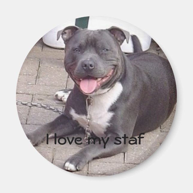 I love my staf magnet (Front)