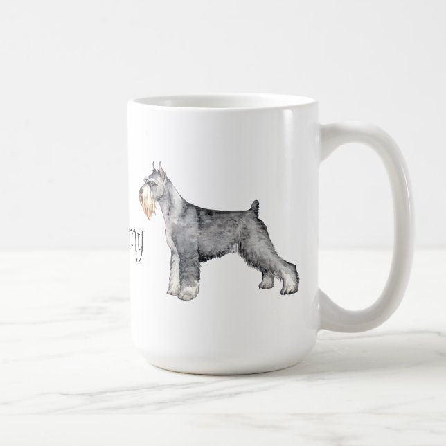 I Love my Standard Schnauzer Coffee Mug (Right)