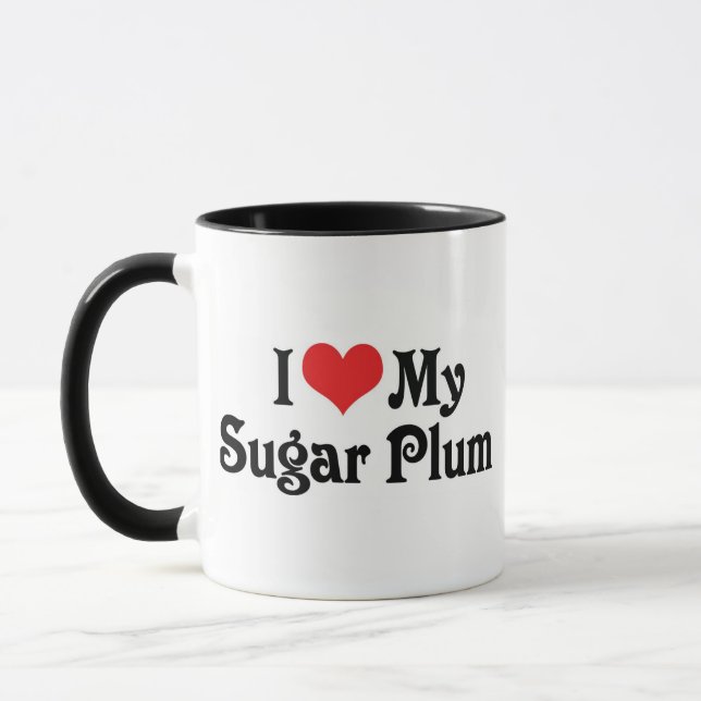I Love My Sugar Plum Mug (Left)