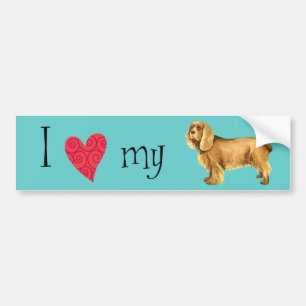 I Love my Sussex Spaniel Bumper Sticker