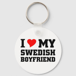 I love my swedish boyfriend key ring