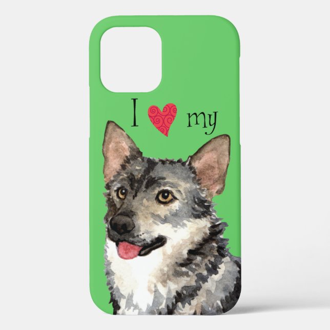 I Love my Swedish Vallhund Case-Mate iPhone Case (Back)