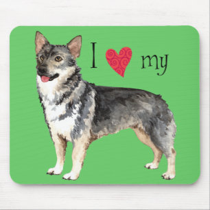 I Love my Swedish Vallhund Mouse Pad