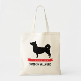 I Love My Swedish Vallhund Tote Bag