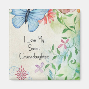 I love my sweet granddaughter, pretty design magnet