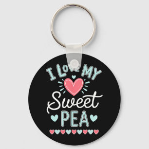 I Love My Sweet Pea Cute Mothers Day  Key Ring