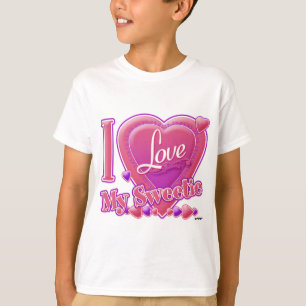 I Love My Sweetie pink/purple - heart T-Shirt