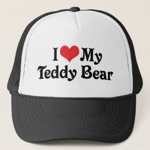 I Love My Teddy Bear Trucker Hat
