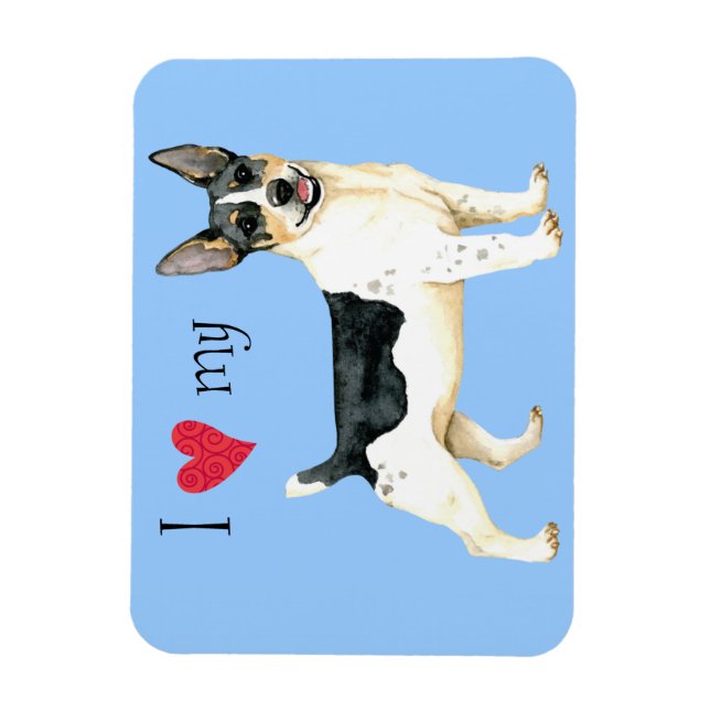 I Love my Teddy Roosevelt Terrier Magnet (Vertical)