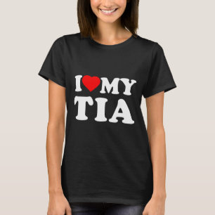 I Love My Tia Heart Family Grandma Long Sleeve T-Shirt