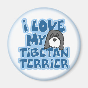I Love My Tibetan Terrier Magnet