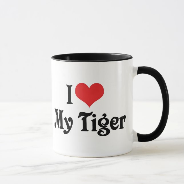 I Love My Tiger Mug (Right)