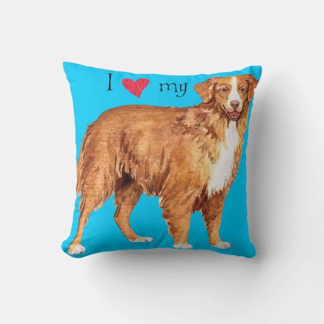 I Love my Toller Cushion (Front)