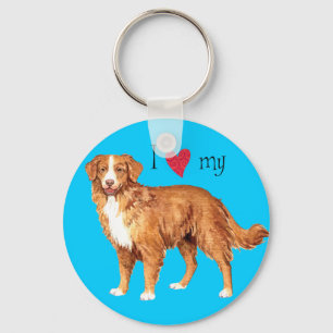 I Love my Toller Key Ring