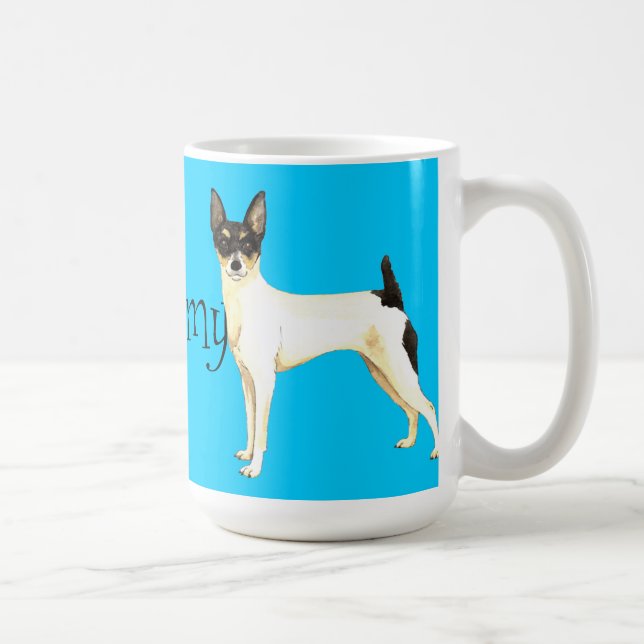 I Love my Toy Fox Terrier Coffee Mug (Right)