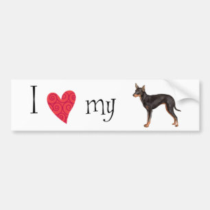 I Love my Toy Manchester Terrier Bumper Sticker