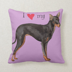 I Love my Toy Manchester Terrier Cushion