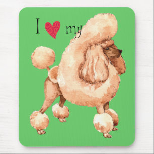 I Love my Toy Poodle Mouse Pad