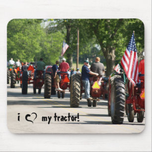 I love my tractor! mouse pad