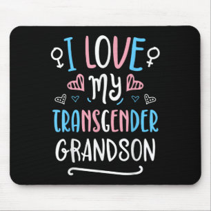 I Love My Transgender Grandson Lgbt Trans Pride Fl Mouse Pad