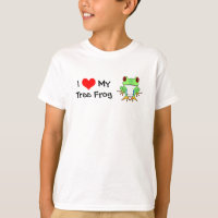 I Love My Tree Frog Childrens T-Shirt