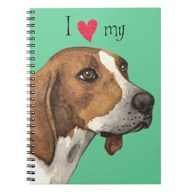 I Love my Treeing Walker Notebook (Front)