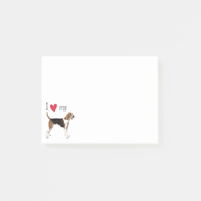 I Love my Treeing Walker Post-it Notes (Front)