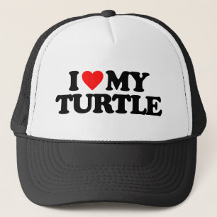 I LOVE MY TURTLE TRUCKER HAT