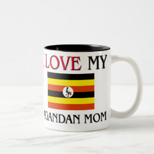 I Love My Ugandan Mum Two-Tone Coffee Mug